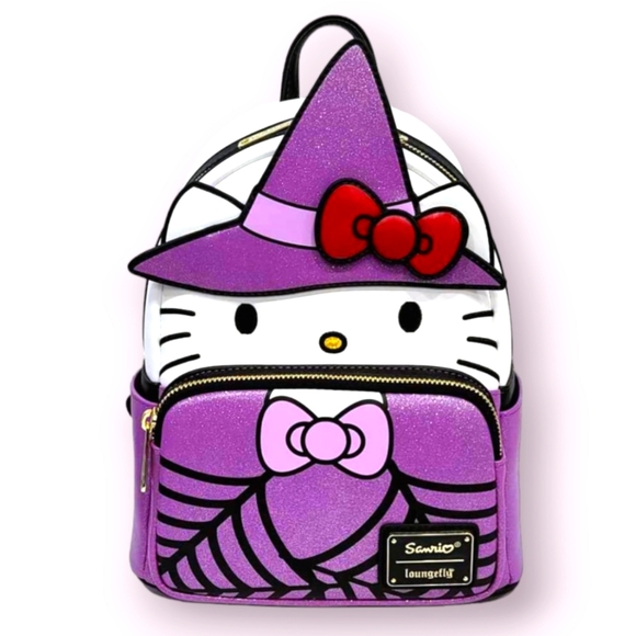 Loungefly Handbags - Cute Hello Kitty Witch cosplay Loungefly Mini Backpack  NWT Sparkle